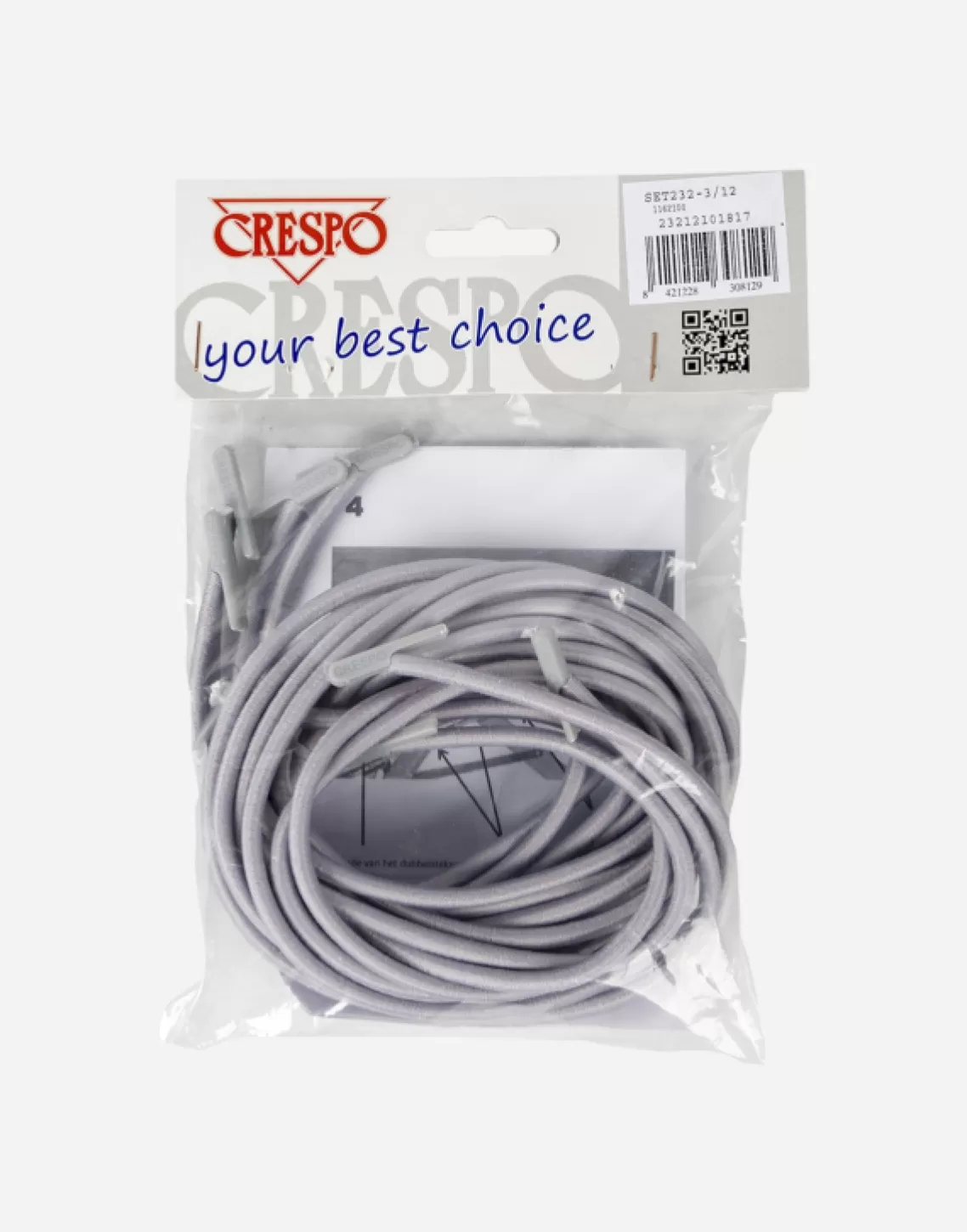 Clearance - Gomas Para Tumbona Relax - Set 232-3 - 2X Cortas / 2X Largas - Gris Accesorios Y Piezas De Repuesto De Tumbonas Relax